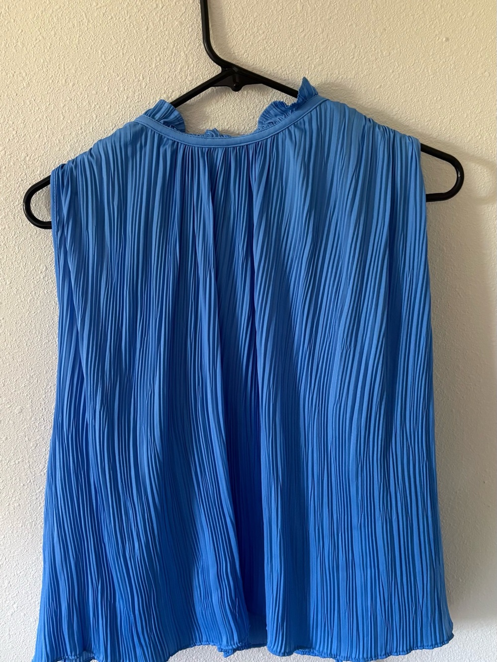 NWT Zara blue ruffled blouse
